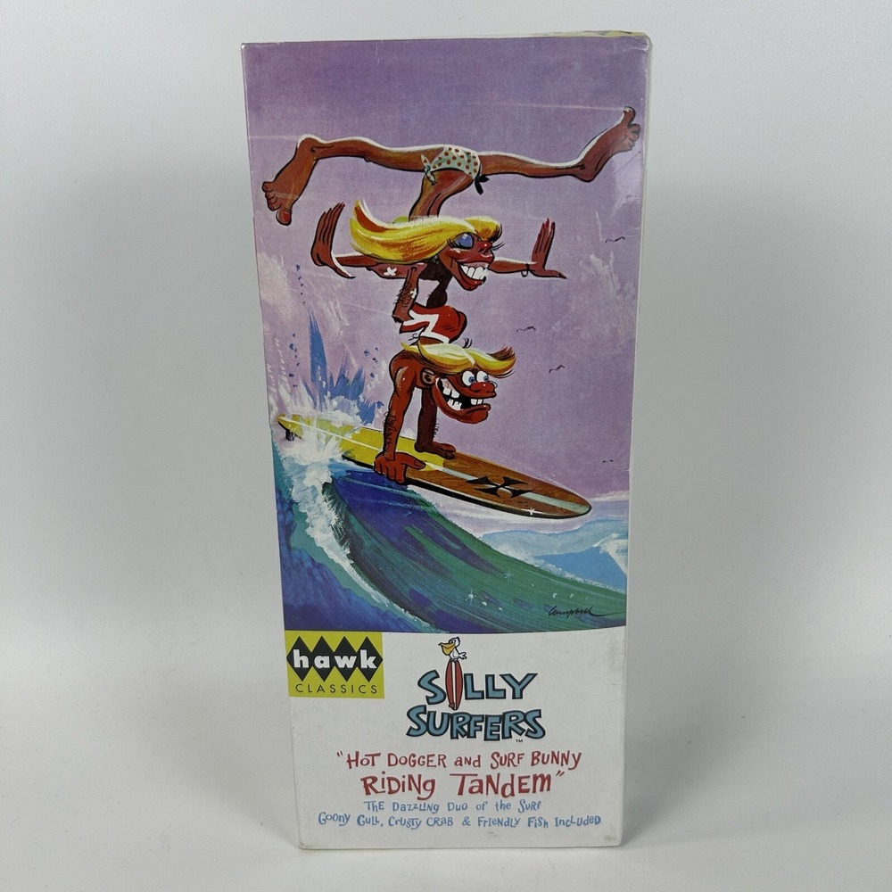 Hawk Classics Silly Surfers Hot Dogger and Surf Bunny Riding Tandem New‎ Sealed